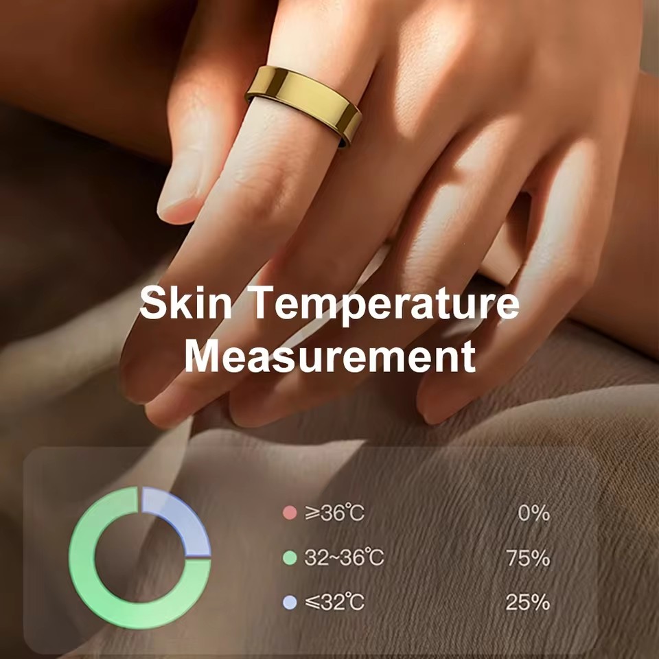 R09 Smart Ring Men Women with  - Temperature Ring Skin recension och pris