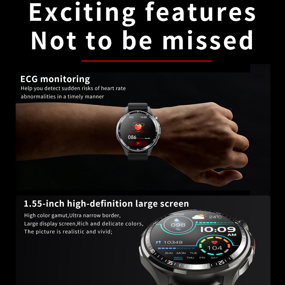 Men Smart Watch All Day Fall D - Fall Detection Watch recension och pris