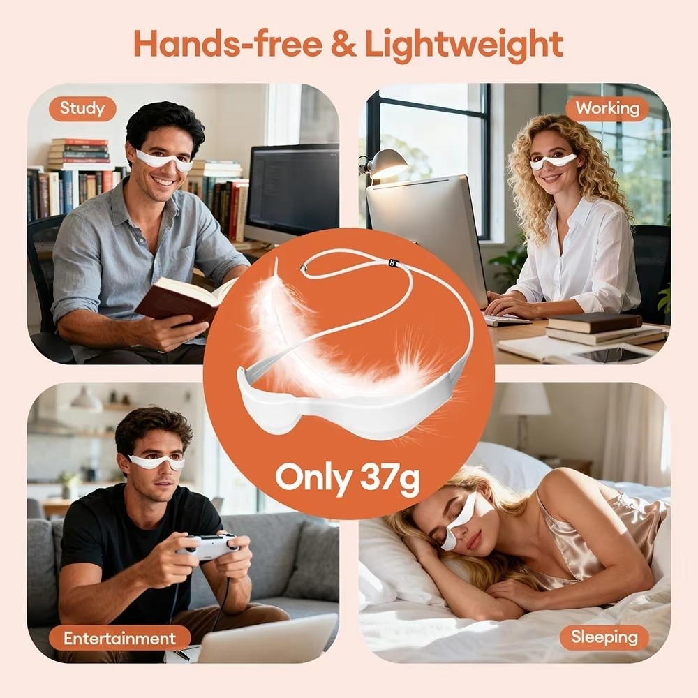 3D Eye Massager Red Light Ther - Light Therapy Glasses recension och pris